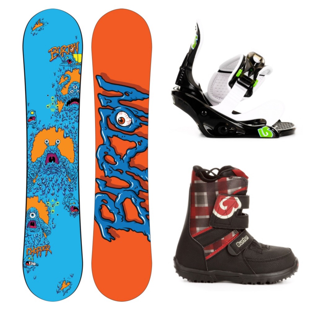 Burton Chopper Kids Complete Snowboard Package 2013, 130cm, swatch