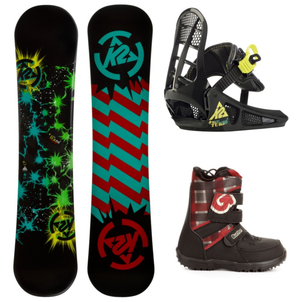 K2 Mini Turbo Kids Complete Snowboard Package 2013, 120cm, swatch