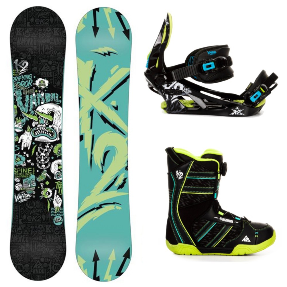 K2 Vandal Kids Complete Snowboard Package 2013, 132cm, medium