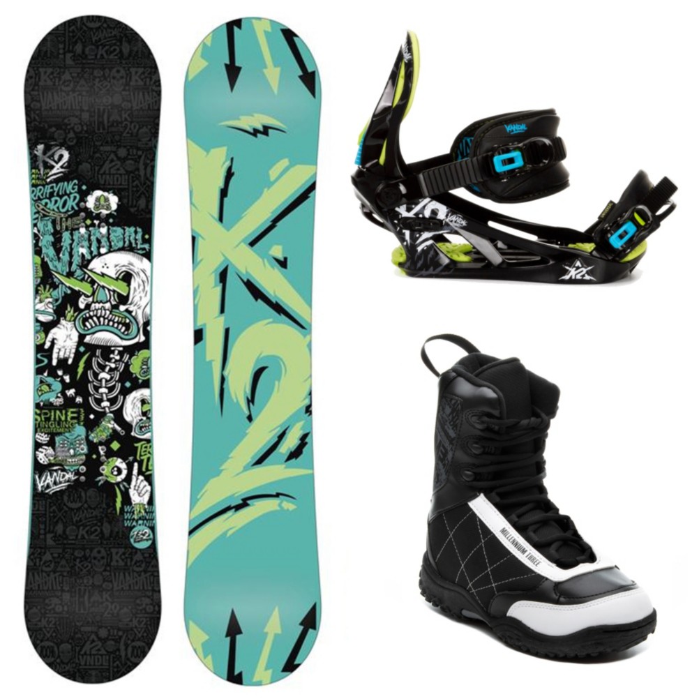K2 Vandal Kids Complete Snowboard Package 2013, 132cm, medium