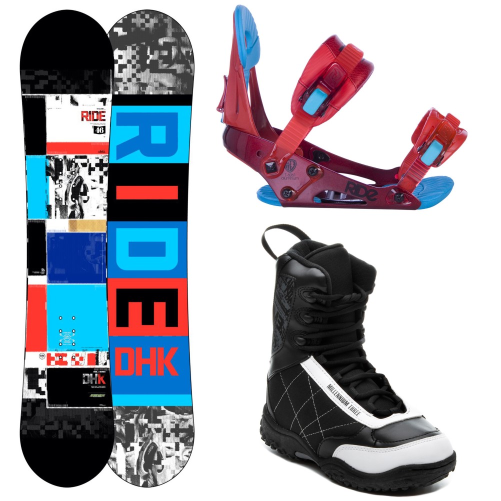 Ride DHK Kids Complete Snowboard Package 2013, 146cm, swatch