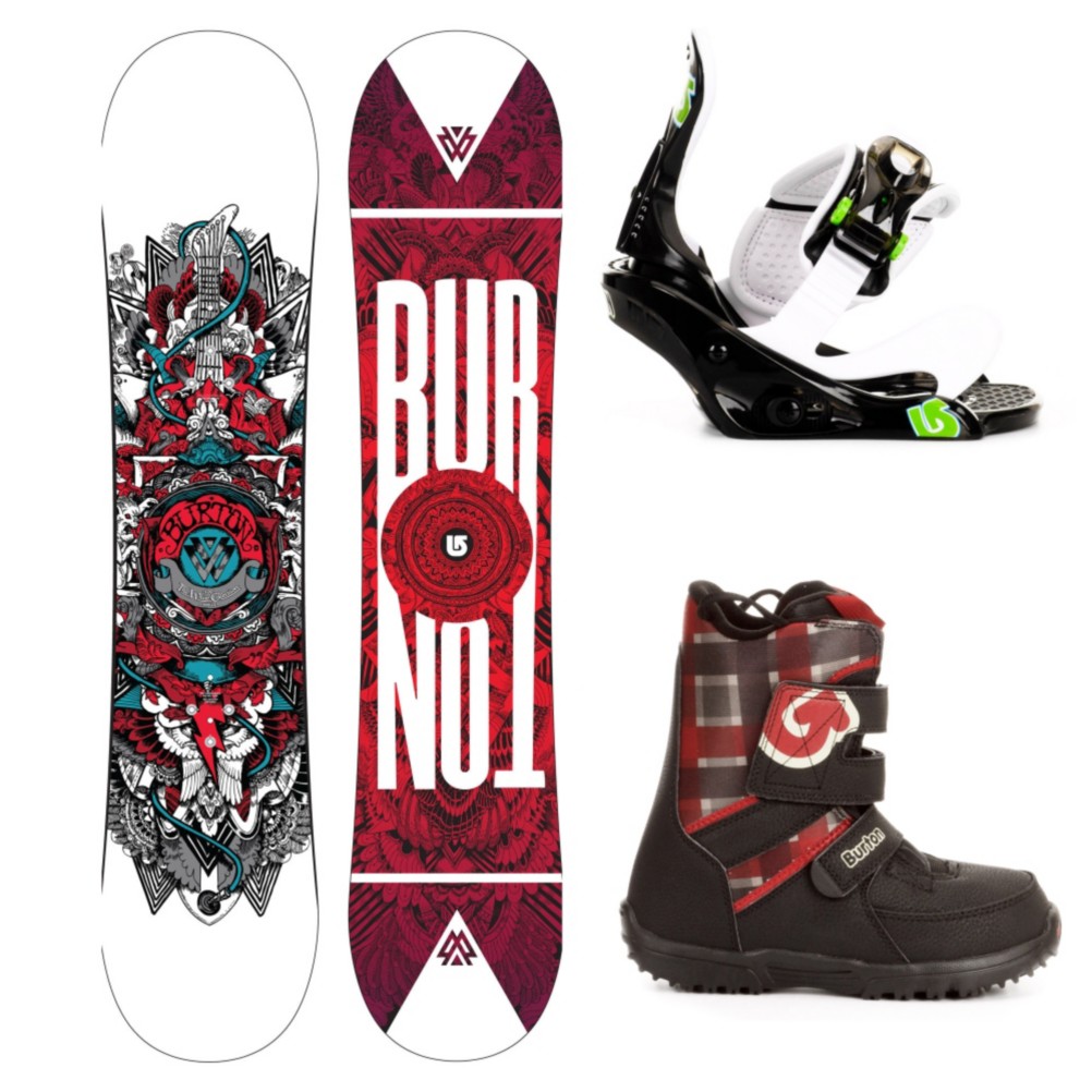 Burton TWC Smalls Kids Complete Snowboard Package 2013, 120cm, medium