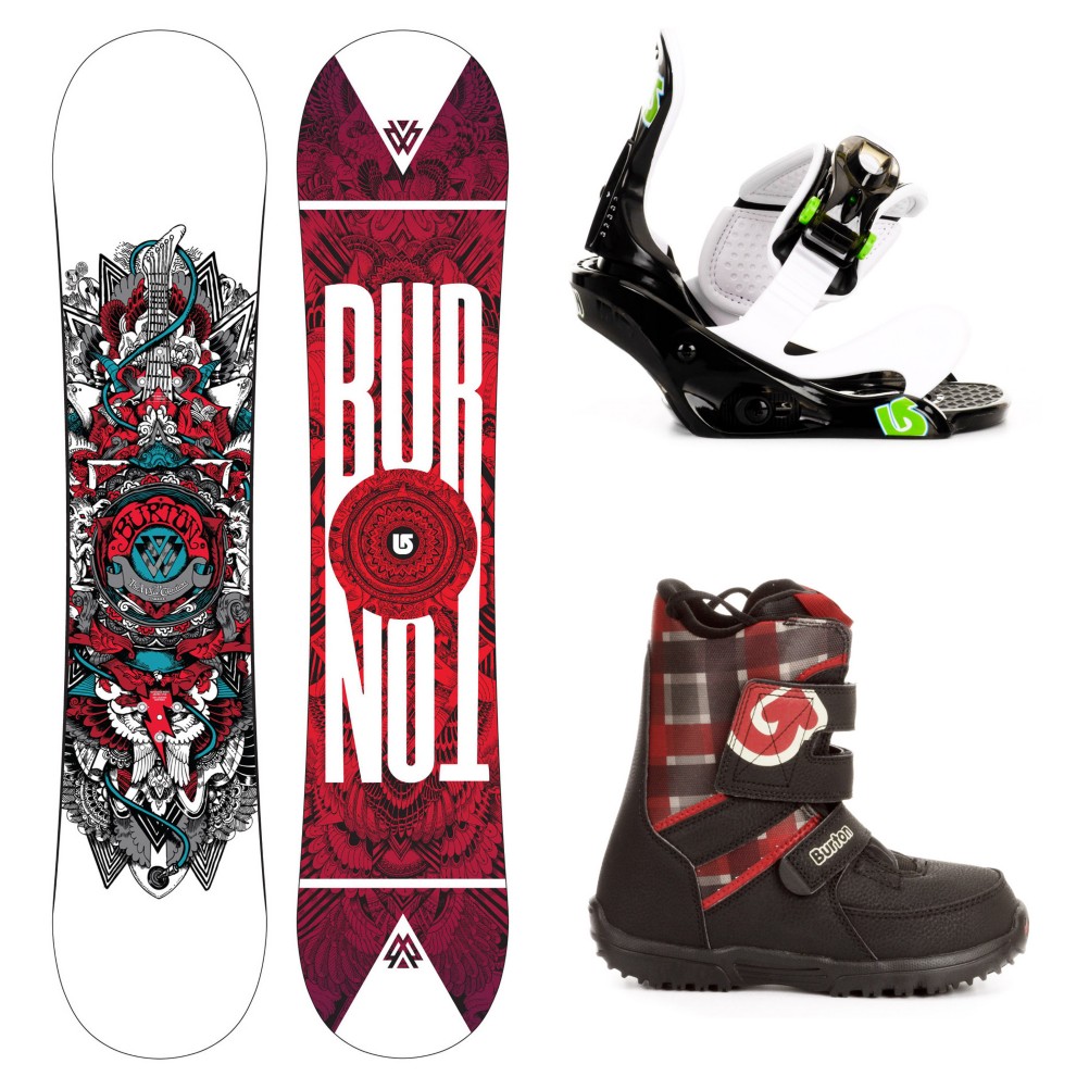 Burton TWC Smalls Kids Complete Snowboard Package 2013, 128cm, swatch