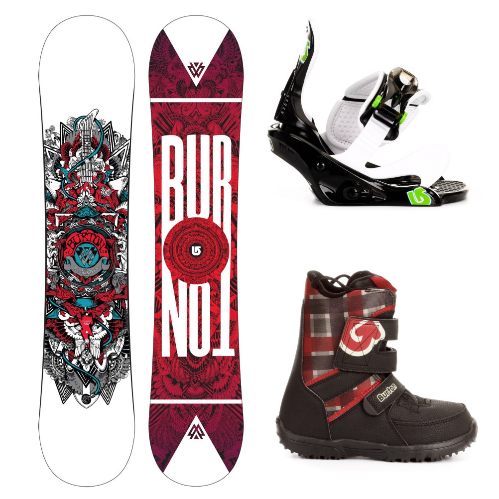 Burton TWC Smalls Kids Complete Snowboard Package 2013, 132cm, swatch