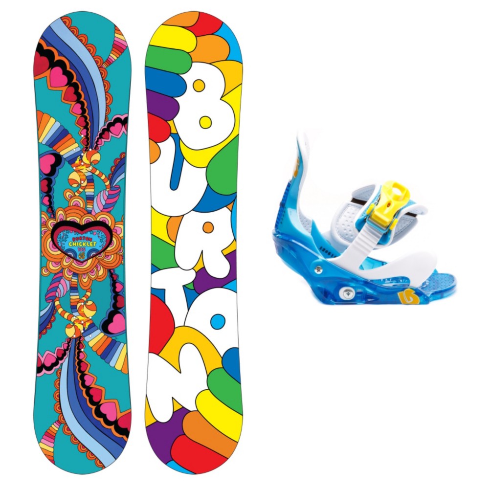 Burton Chicklet Girls Snowboard and Binding Package 2013, 125cm, swatch