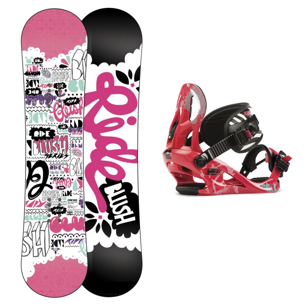 Ride Blush Girls Snowboard and Binding Package 2013, 110cm, medium