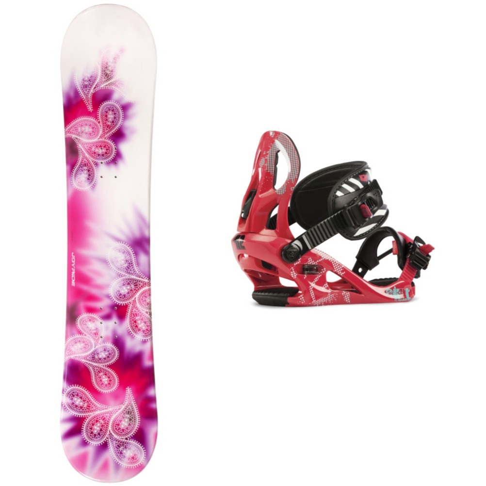 Joyride Drops Pink Girls Snowboard and Binding Package 2013, , medium