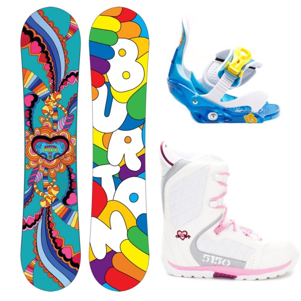 Burton Chicklet Girls Complete Snowboard Package 2013, 125cm, swatch