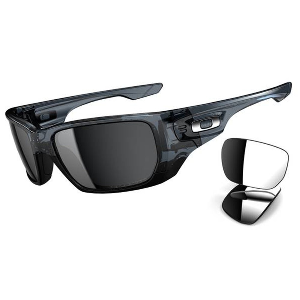 Oakley Polarized Style Switch Sunglasses, Crystal Black, medium