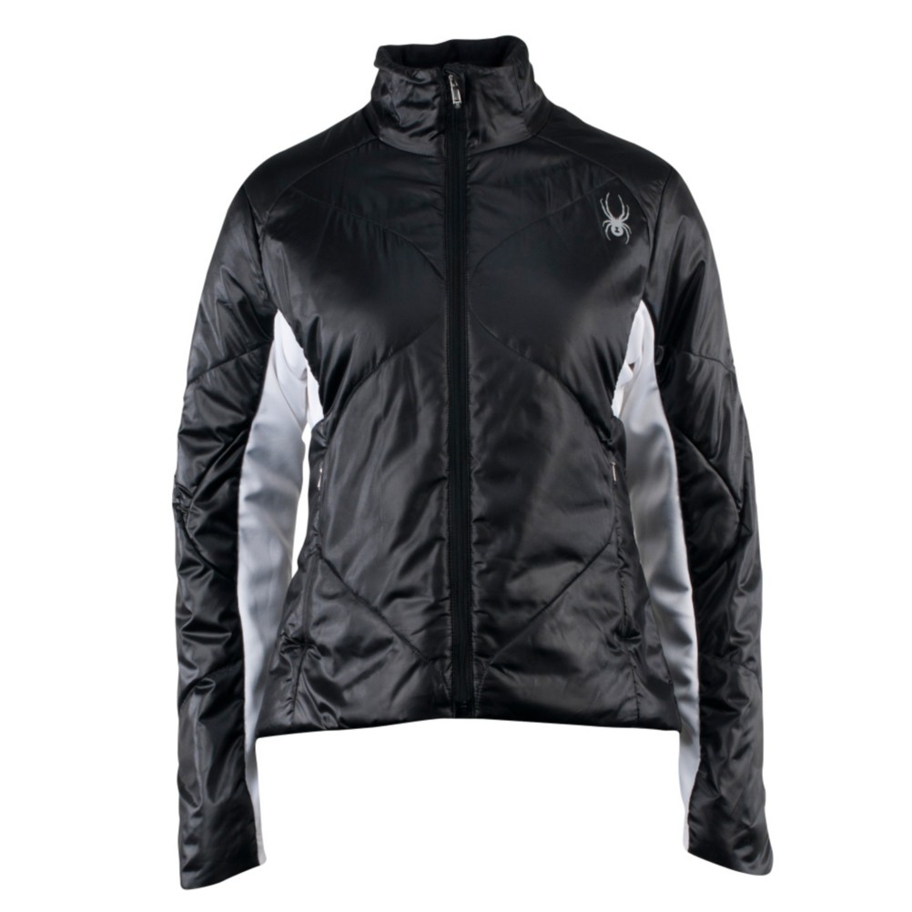 Spyder Spinsulator Insulator Womens Jacket, Black-White, medium
