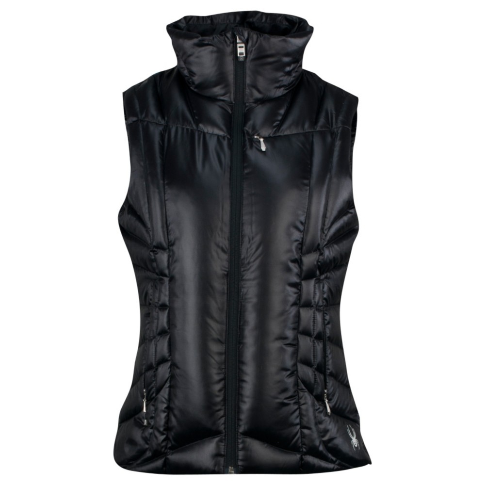 Spyder Timeless Down Womens Vest, Black-Black, medium