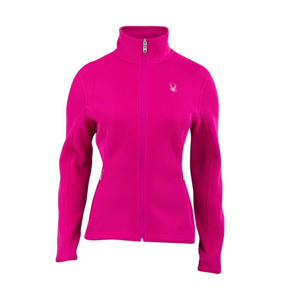 Spyder Core Virtue Full Zip Womens Sweater, Sassy Pink, swatch
