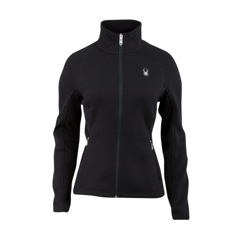 Spyder Core Virtue Full Zip Womens Sweater, Black, swatch