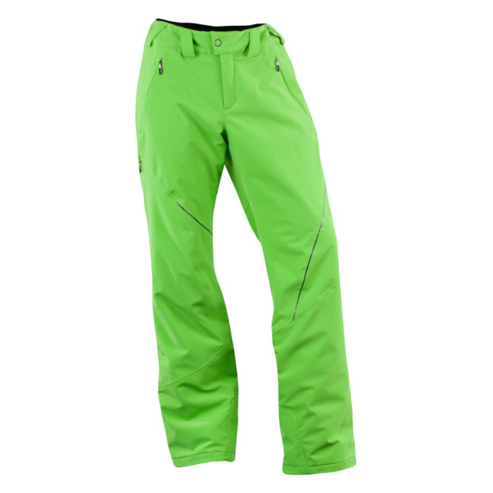 Spyder Thrill Tailored Fit Short Womens Ski Pants, Green Flash, swatch