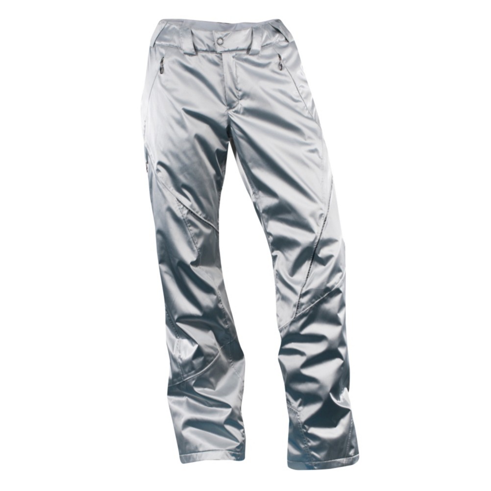 Spyder Thrill Tailored Fit Short Womens Ski Pants, Silver, swatch