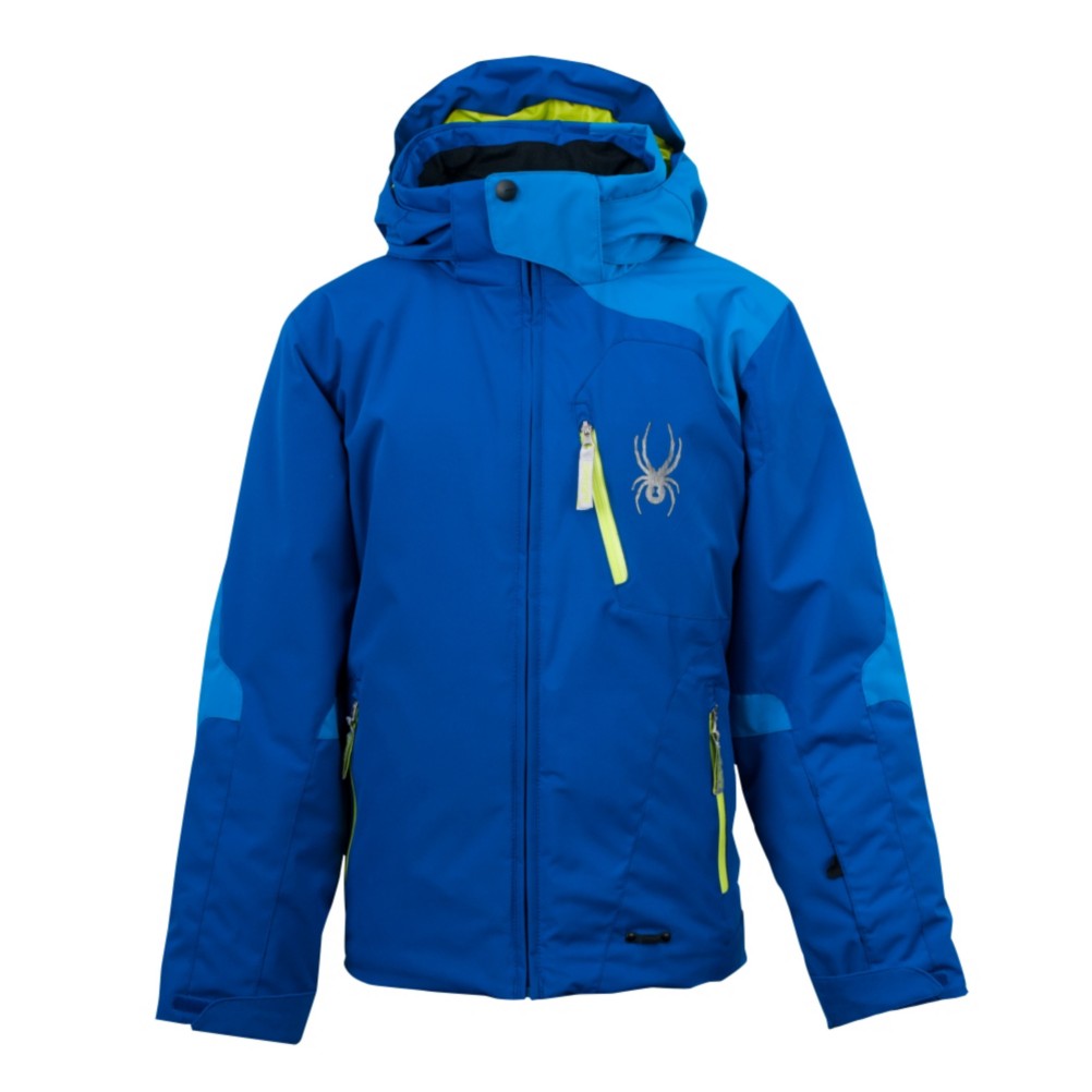 Spyder Cosmos Boys Ski Jacket, Just Blue-Collegiate-Sharp Lim, medium
