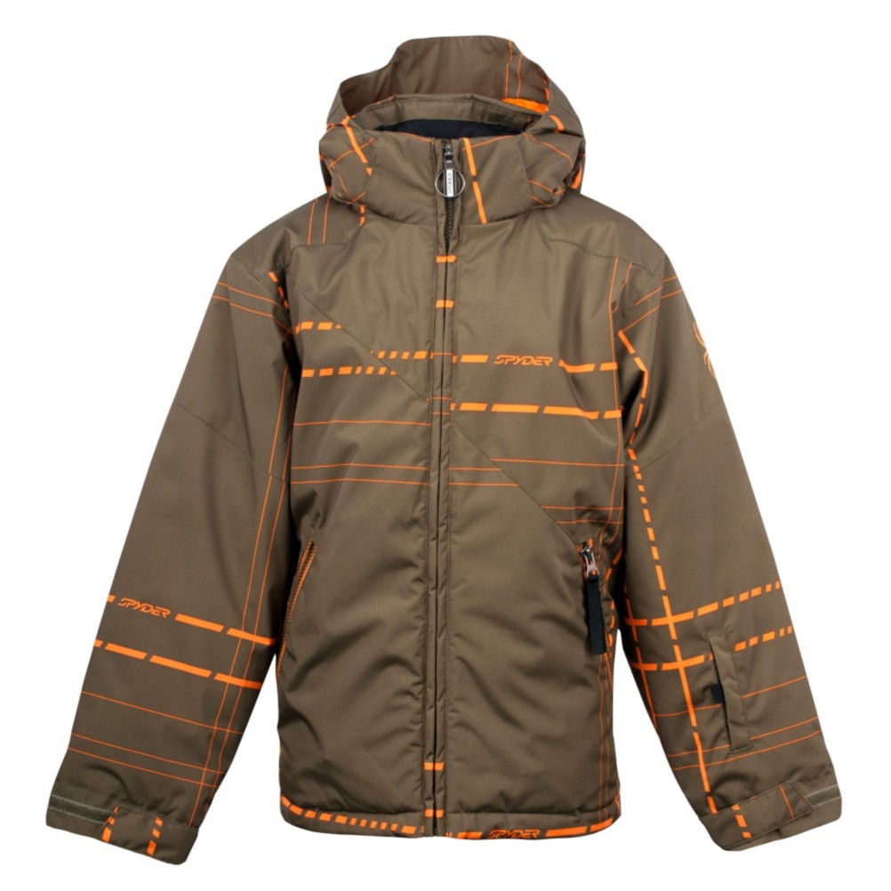 Spyder Armageddon Boys Ski Jacket, Sergeant Plaid X-Squeeze, swatch