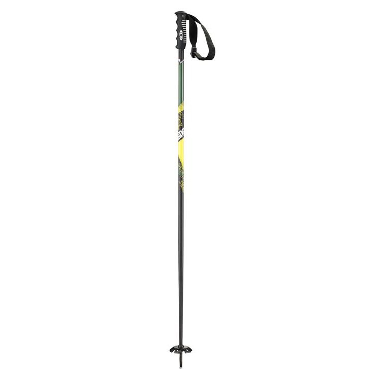 Salomon Patrol Ski Poles 2013, Black-Green-Yellow, swatch