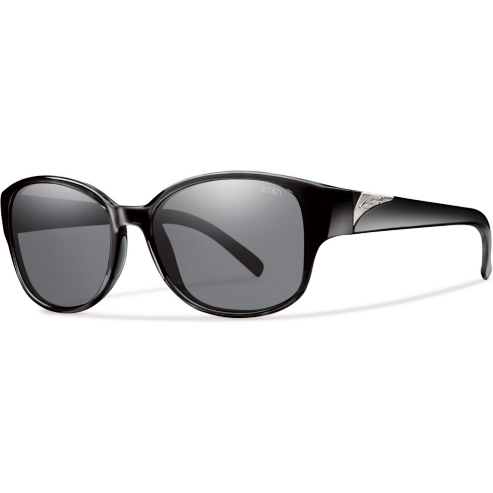 Smith Lyric Polarized Womens Sunglasses, Black, medium