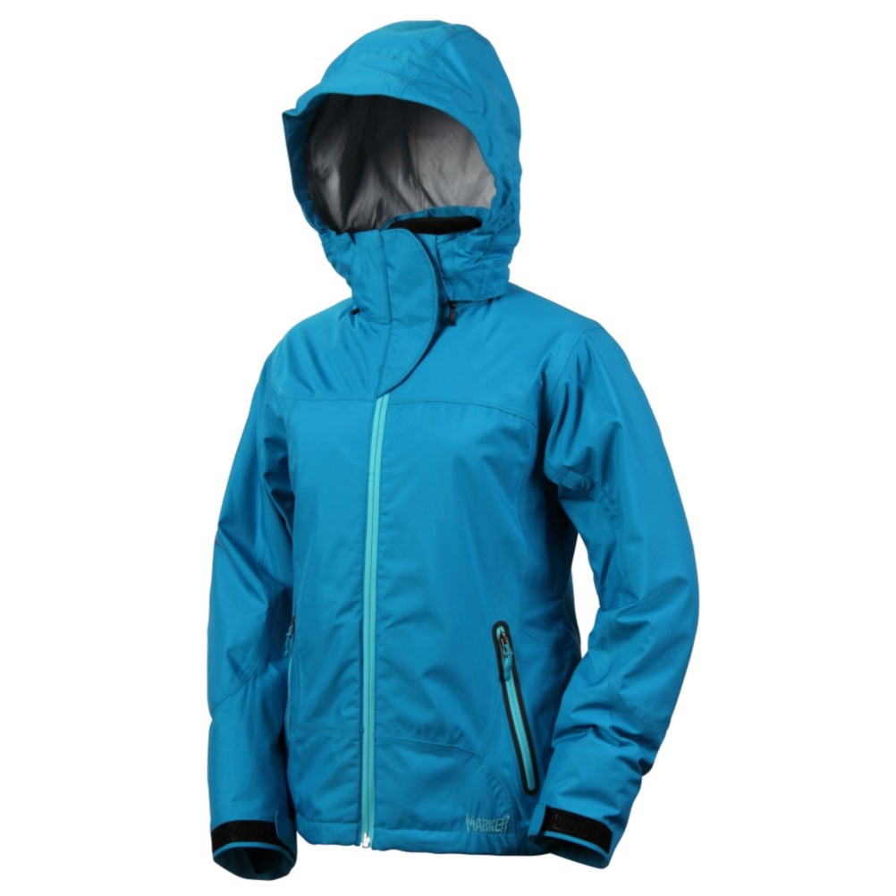 Marker Cresta Womens Insulated Ski Jacket, Hydro Blue, swatch