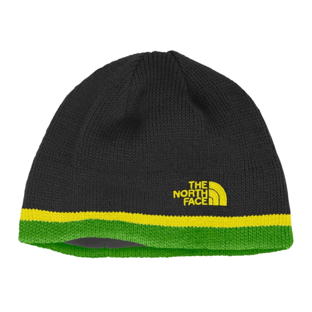 The North Face Keen Kids Hat, Sulphur Spring Green-TNF Black, swatch