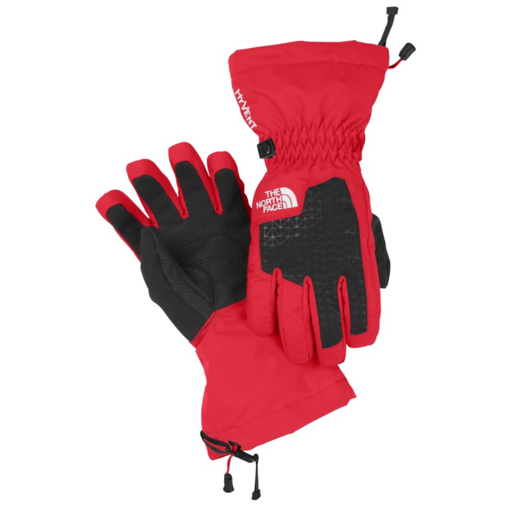 The North Face Montana Kids Gloves, TNF Red-TNF Black, swatch