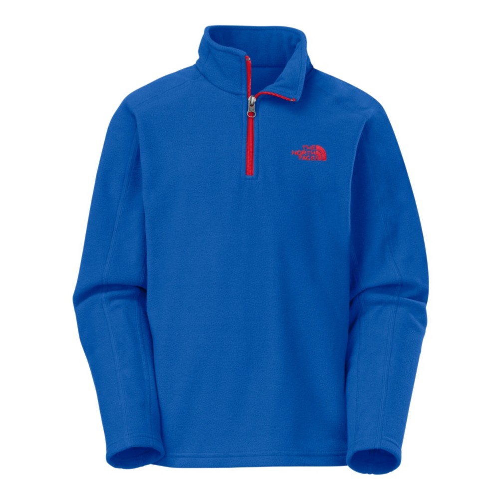The North Face Glacier 1/4 Zip Kids Midlayer, Nautical Blue, swatch