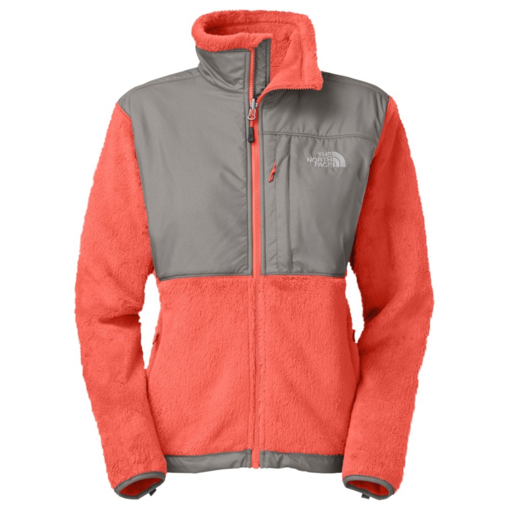 The North Face Denali Thermal Womens Jacket, Miami Orange-Pache Grey, swatch