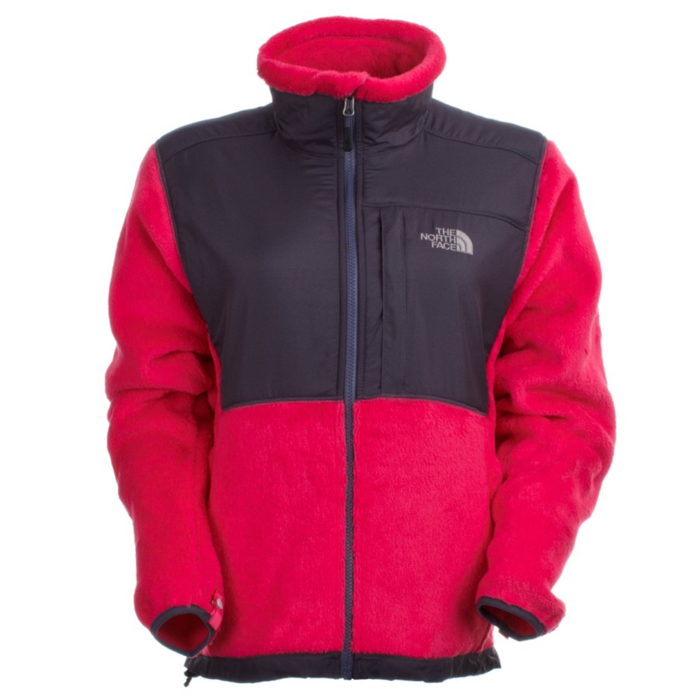 The North Face Denali Thermal Womens Jacket, Passion Pink-Greystone Blue, swatch