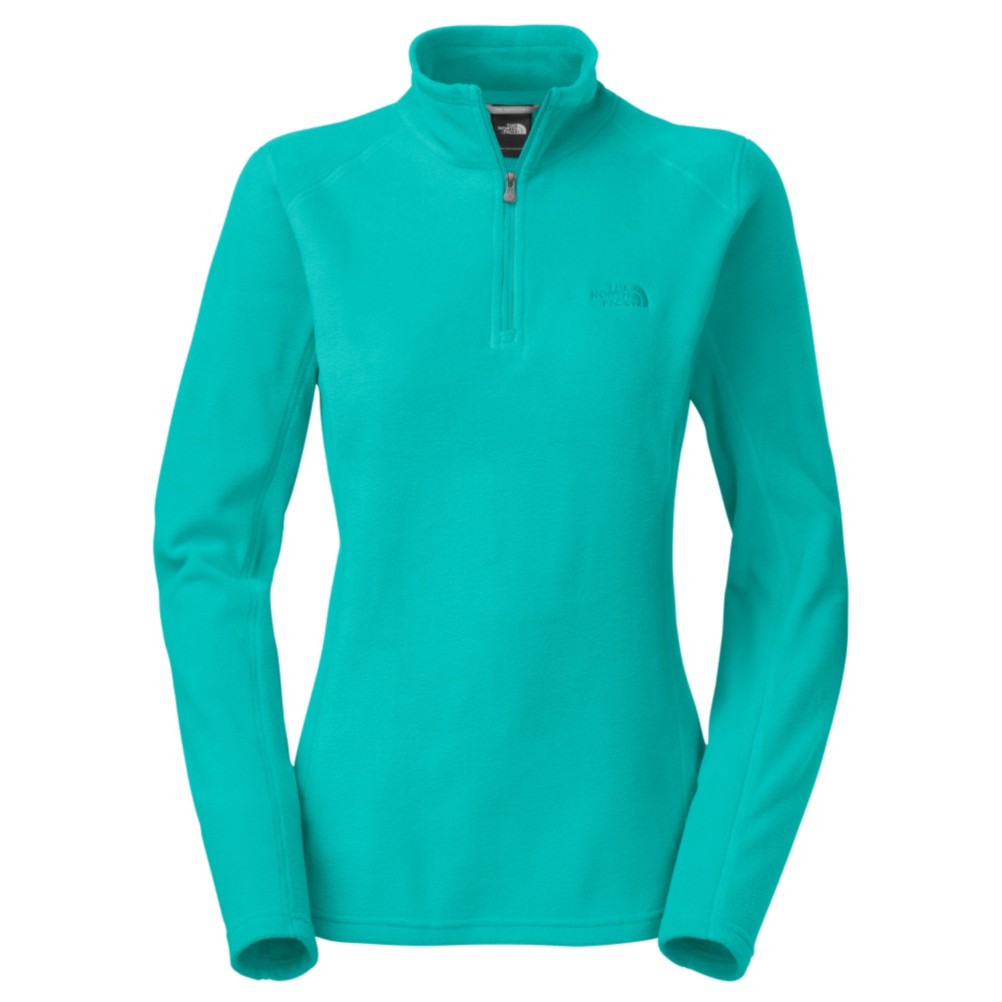 The North Face Glacier 1/4 Zip Womens Mid Layer, Borealis Blue, swatch