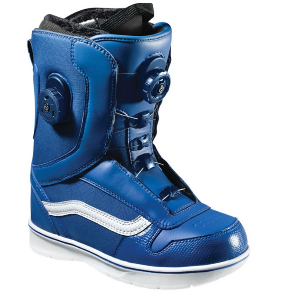 Vans Aura Boa Womens Snowboard Boots 2013, Blue-White, swatch