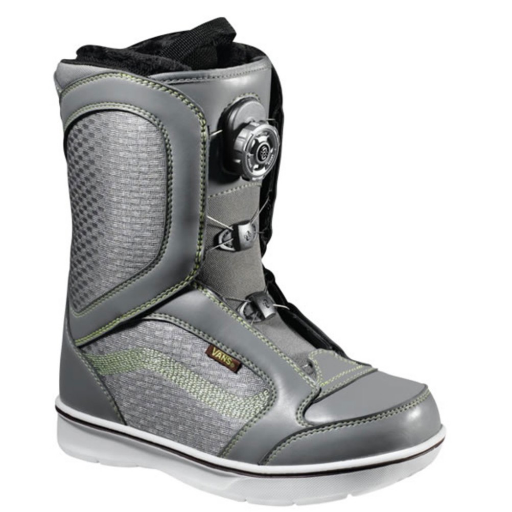 Vans Encore Boa Womens Snowboard Boots 2013, Grey-Green, swatch