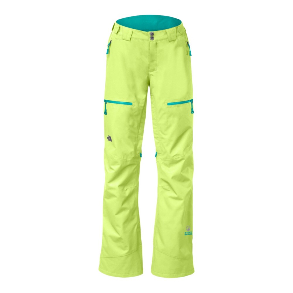 The North Face NFZ Insulated Womens Ski Pants, Rave Green, swatch