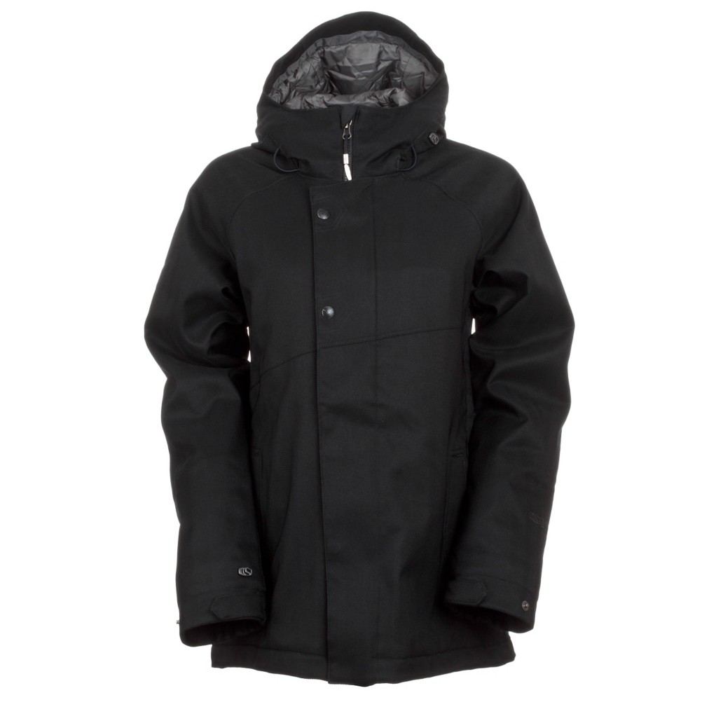 Bonfire Heavenly Solid Womens Insulated Snowboard Jacket, Black, swatch