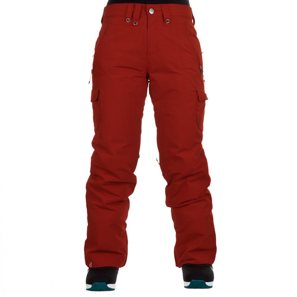 Bonfire Prism Womens Snowboard Pants, Saffron, swatch