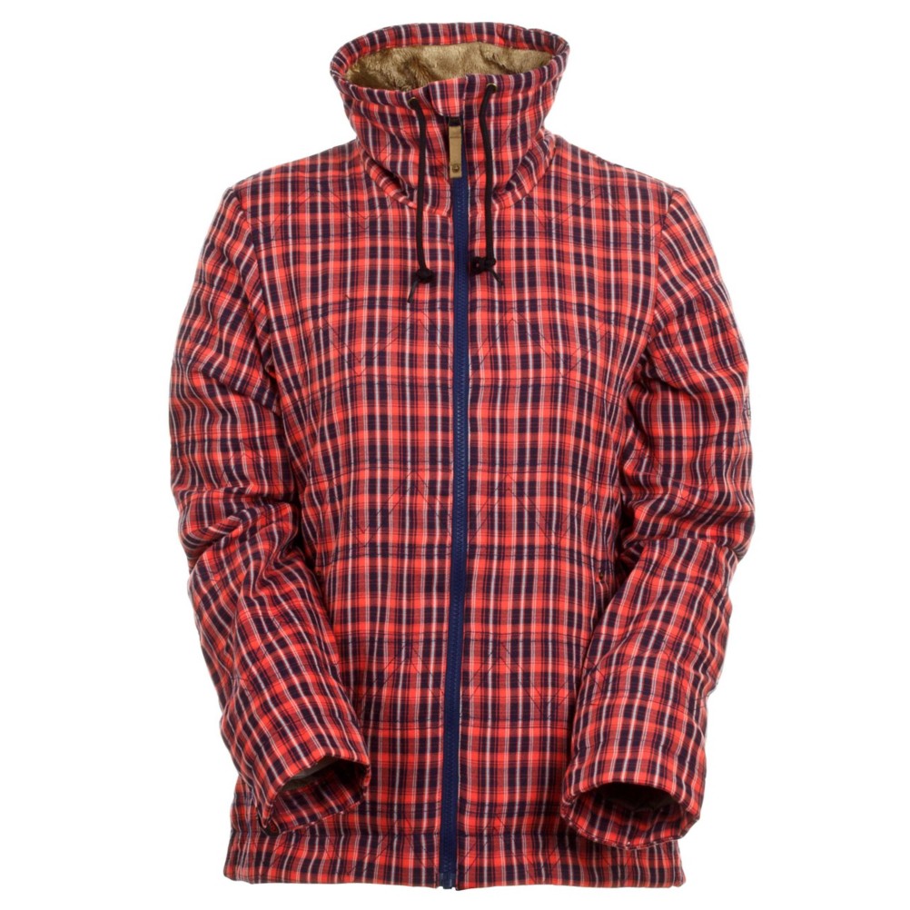 Bonfire Paradise Fleece Womens Jacket, Marine-Papaya-Silk, swatch