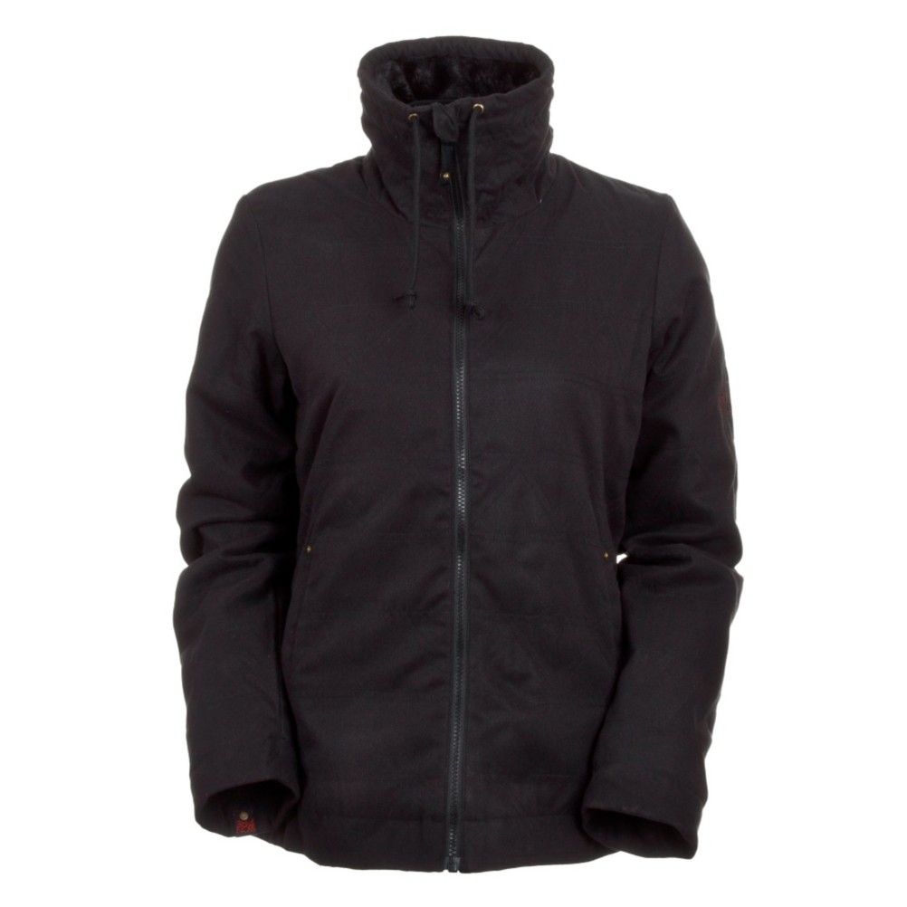 Bonfire Paradise Fleece Womens Jacket, Black, swatch