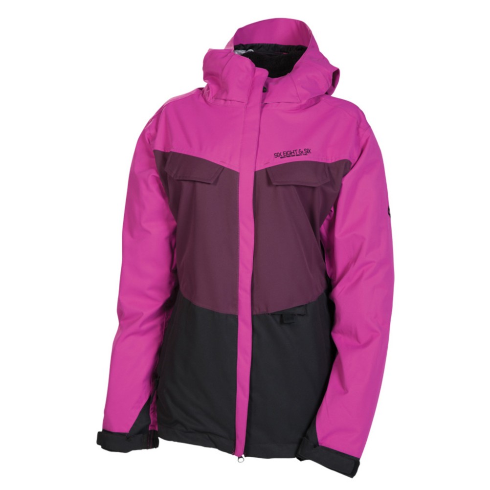 686 Smarty Command Womens Insulated Snowboard Jacket, Light Orchard Colorblock, 256