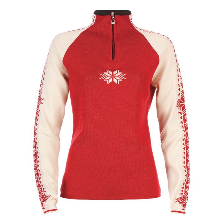 Dale Of Norway Geilo Womens Sweater, Raspberry-Off White-Navy, 256