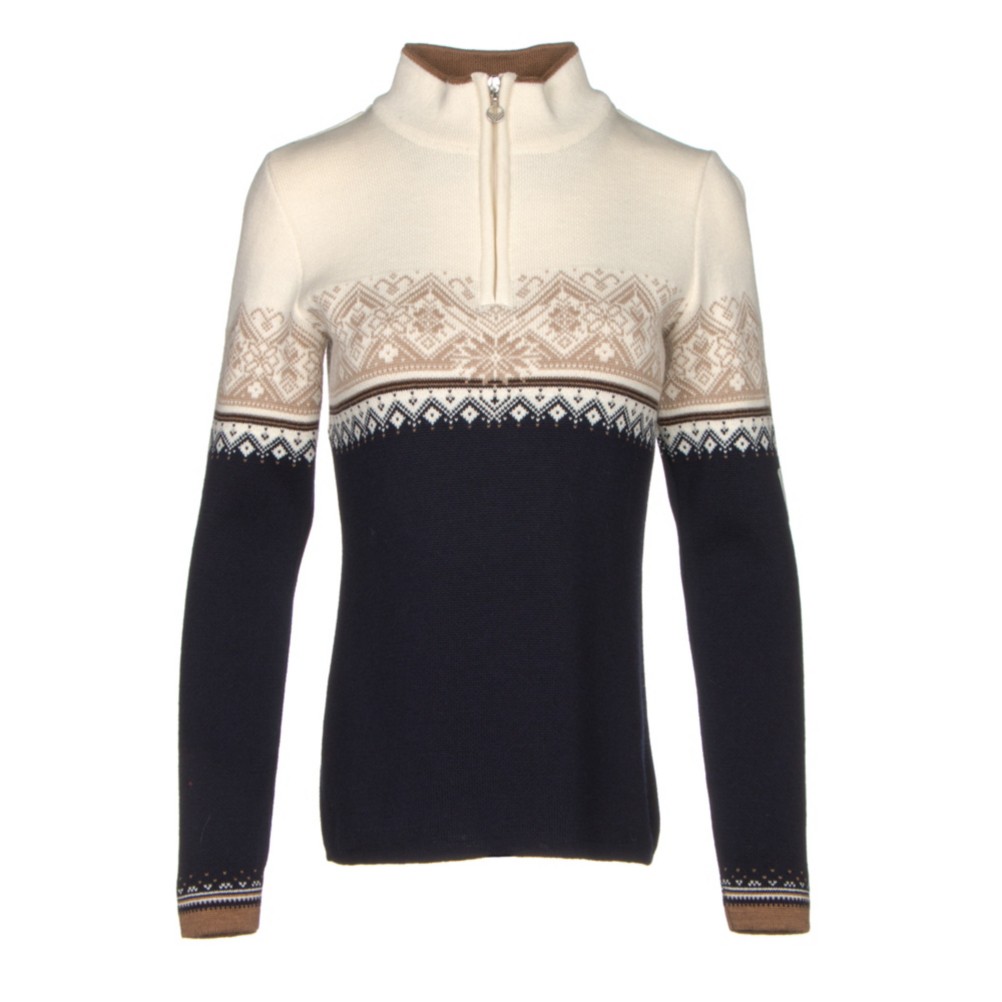 Dale Of Norway St. Moritz Feminine Womens Sweater, Navy-Off White-Bronze Melange-, 256