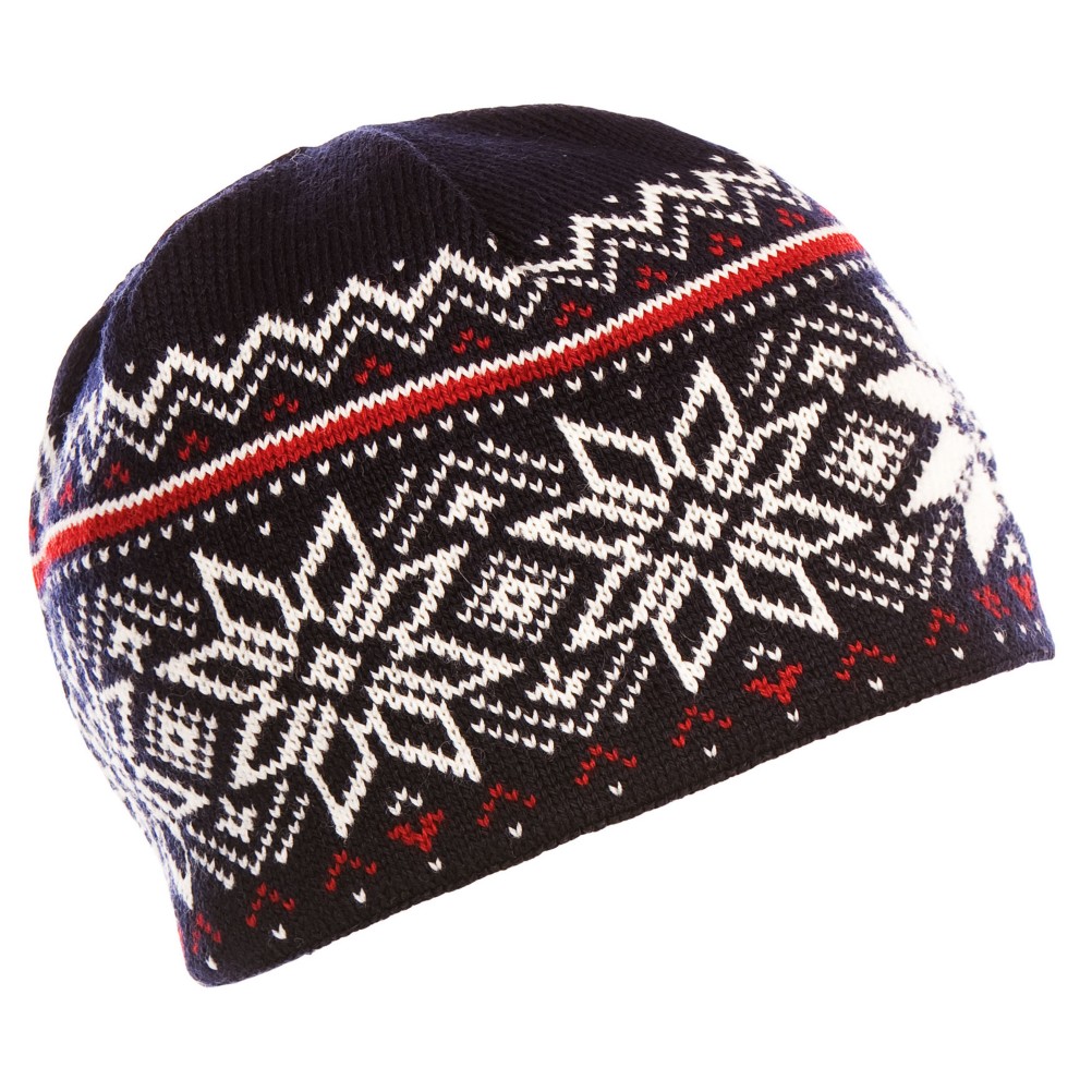 Dale Of Norway Holmenkollen Hat, Navy-Off White-Red Rose, 256