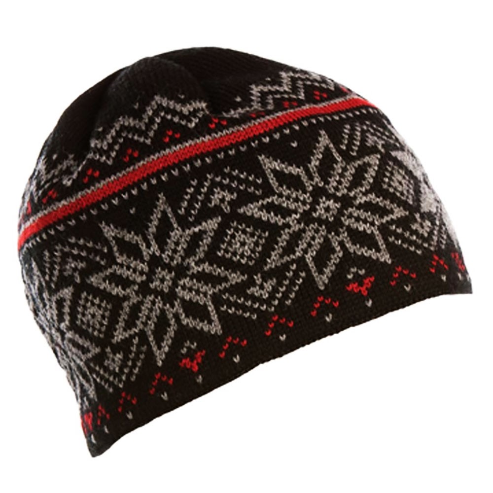 Dale Of Norway Holmenkollen Hat, Black-Smoke-Red Rose, 256