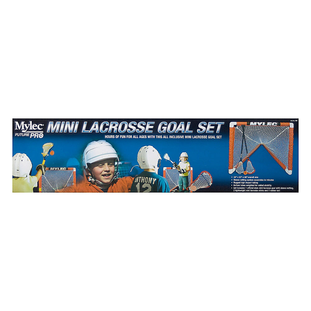 Mylec Mini Lacrosse Goal Set w Sticks Goal Net Ball 79