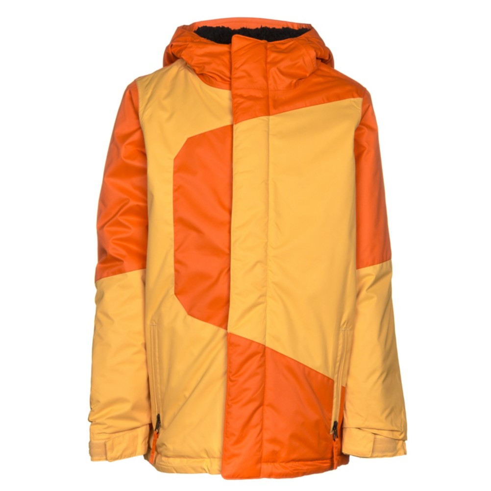 686 Blaze Boys Snowboard Jacket, Orange Colorblock, 256