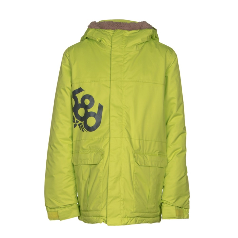 686 Elevate Boys Snowboard Jacket, Lime, 256