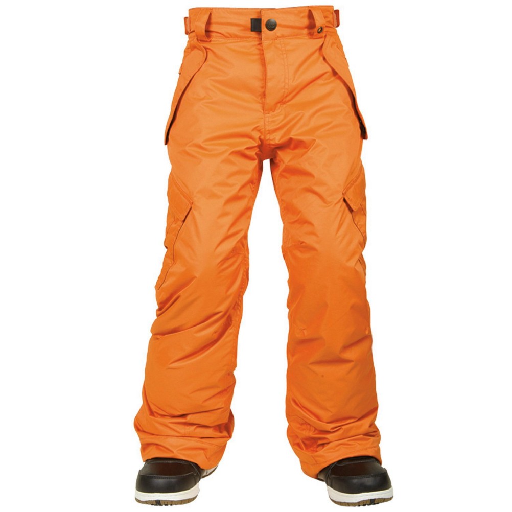 686 All Terrain Kids Snowboard Pants, Orange, 256
