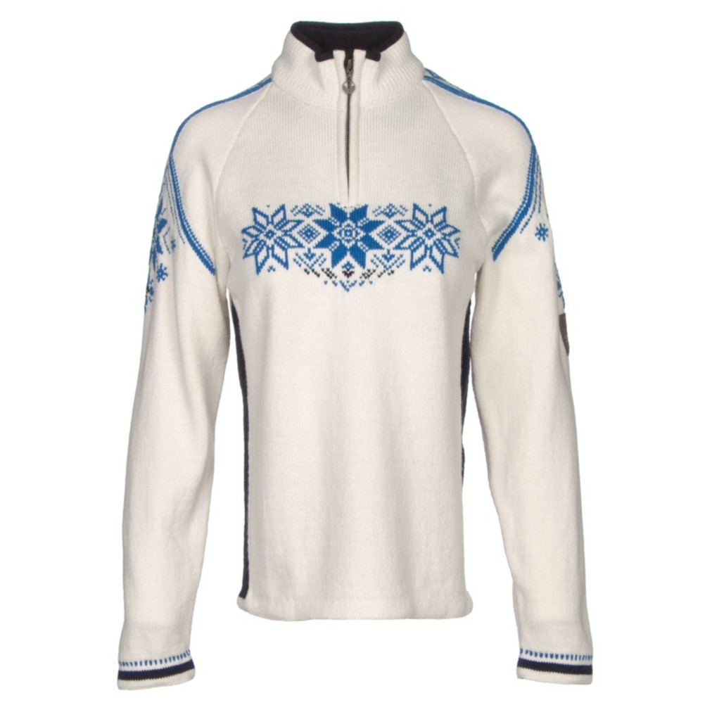 Dale Of Norway Holmenkollen Feminine Womens Sweater, Off White-Navy-Cobalt, 256