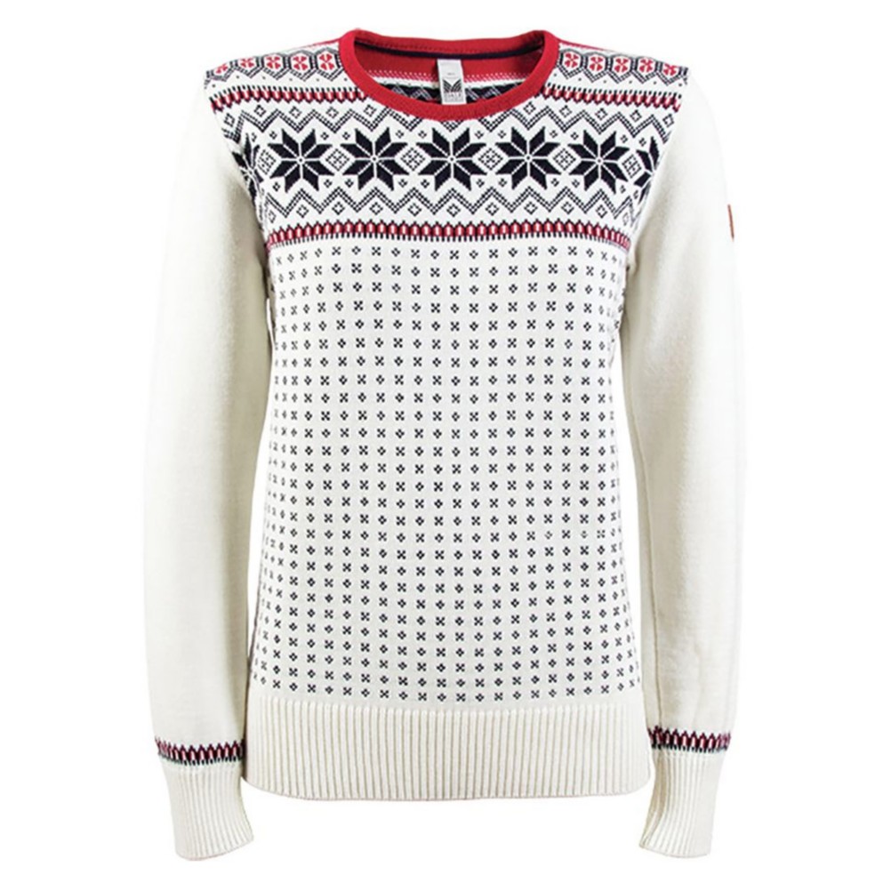 Dale Of Norway Garmisch Womens Sweater, Off White-Navy-Rasberry, 256