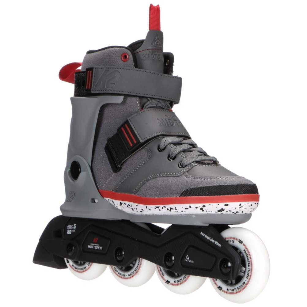 K2 Midtown Urban Inline Skates 2017, Gray, 256