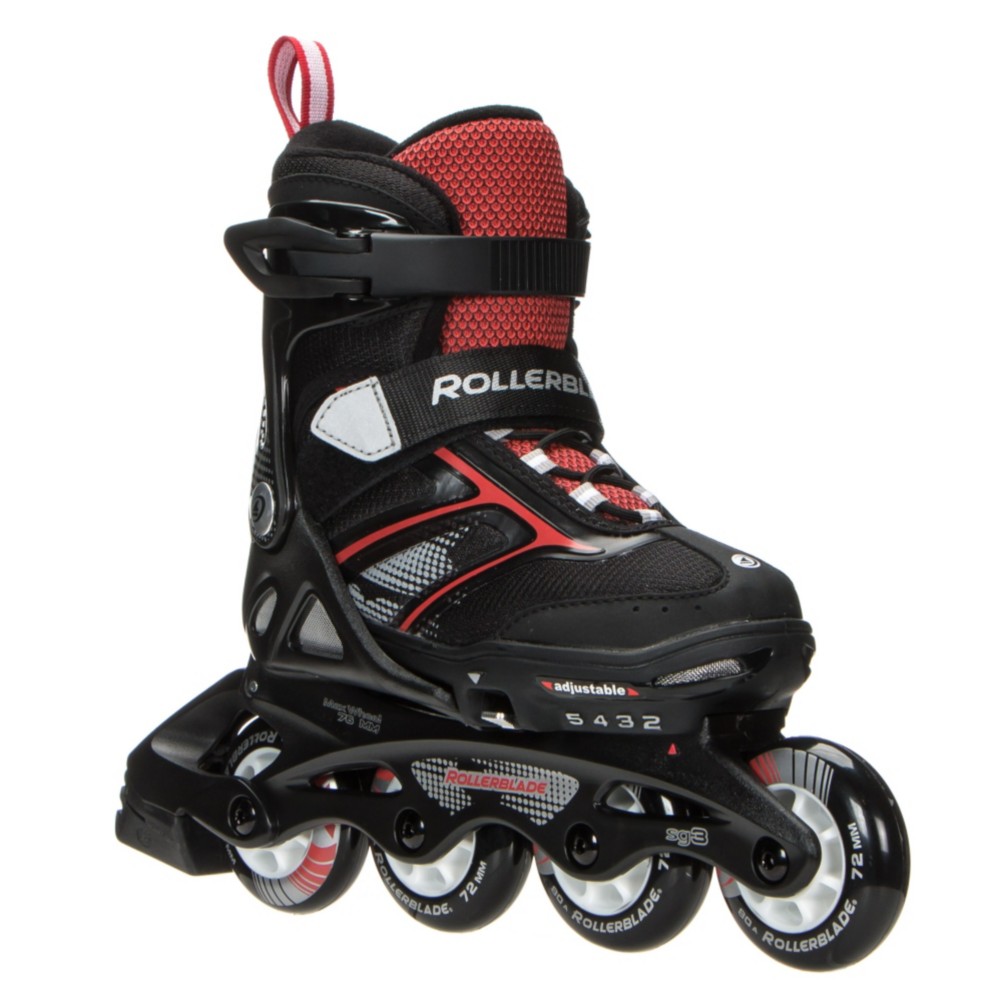 Rollerblade Spitfire XT Kids Inline Skates 2017, Black-Red, 256